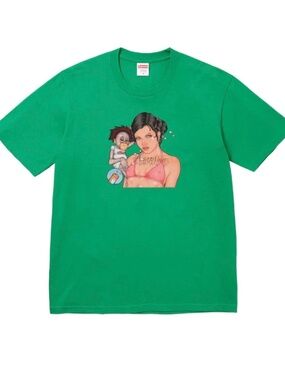 Supreme Angel At Heart Tee Green Size L SS24 Authentic